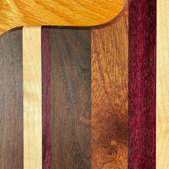 Cutting Board Maple / Walnut / Sepele / Purple Heart Hardwoods - Picture 3 of 6